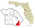 Citrus County Florida Incorporated and Unincorporated areas Floral City Highlighted