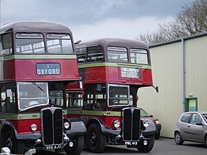 City of Oxford Motor Services AEC Regent III RTs at the Oxford Bus Museum