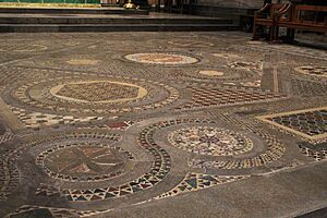 Cosmati pavement by high altar, Westminster Abbey 02