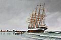 County of Edinburgh Stranded on Point Pleasant Beach, 1900