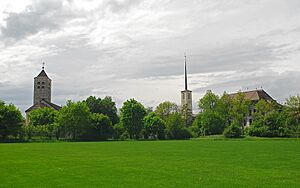 Derendingen, katholische und evangelische Kirche