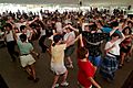 Description- Visitors try Scottish ceilidh dancing at the 2003 Smithsonian Folklife Festival on the National Mall. (2548929276)