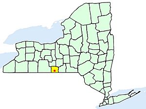 Location in Chemung County in the state of New York