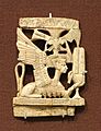 Female sphynx plaque, Megiddo, Stratum VIIA, Late Bronze IIB, 1300-1200 BC, ivory - Oriental Institute Museum, University of Chicago - DSC07703