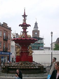 Fountain and midsteeple