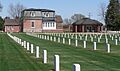 Ft. McPherson National Cemetery headstones and lodge 1