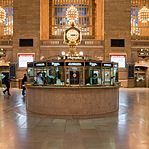 The Main Concourse's round information booth