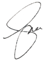 Geddy Lee signature