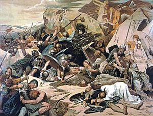 Gothic Battle of Mons Lactarius on Vesuvius