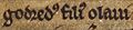 Guðrøðr Óláfsson (British Library MS Cotton Julius A VII, folio 36r)