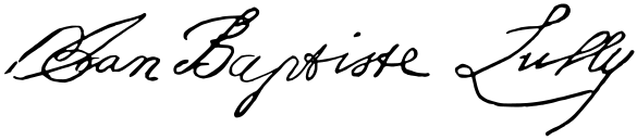 Jean Baptiste Lully signature.svg
