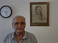 John Freeborn with his Orde portrait, 2004