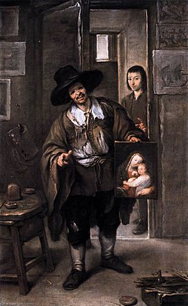 José Antolínez - The Picture Seller, c. 1670