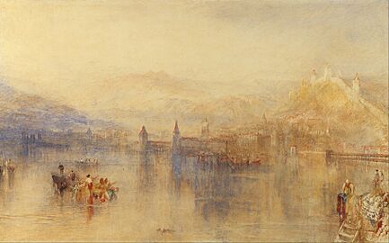 Joseph Mallord William Turner - Lucerne from the Lake - Google Art Project