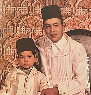 King Hassan II with Mohammed VI