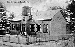 Lavelle School, Main Street, Lavelle, Schuylkill County, Pennsylvania, c. late 1800s-early 1900s