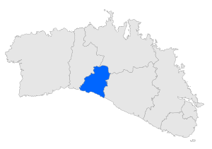 Location within Menorca