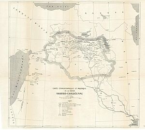 Map of Assyria Paris Peace Conference 1919