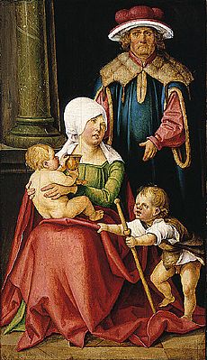 Mary Salome and Zebedee with their Sons James the Greater and John the Evangelist