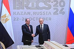 Meeting between Abdel Fattah el-Sisi and Vladimir Putin at 2024 BRICS Summit