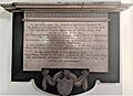 Memorial plaque, Sir Richard Sullivan, St Nicholas Church, Thames Ditton