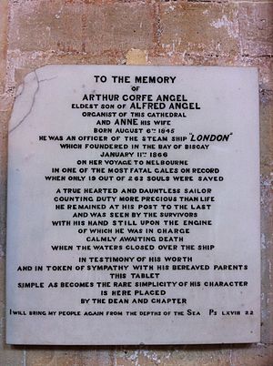 Memorial to Arthur Corfe Angel