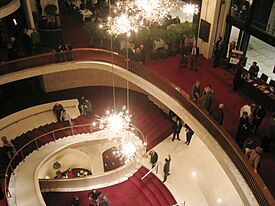 Metropolitan Opera staircase from above