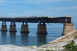 Plate girder sections of Bahia Honda Rail Bridge