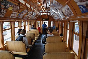 Portland Vintage Trolley interior