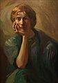Portrait of Charlotte Teller by Kahlil Gibran