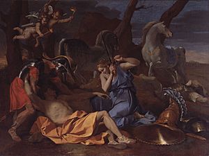 Poussin, Tancred and Erminia