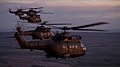 RAF Puma helicopters in formation