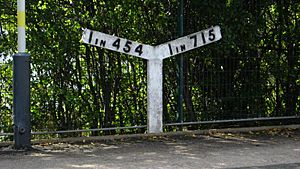 Railway gradient post