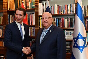 Reuven Rivlin at a meeting with Sebastian Kurtz, June 2018 (407)