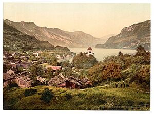 Ringgenberg and Brienz Lake, Bernese Oberland, Switzerland-LCCN2001701293