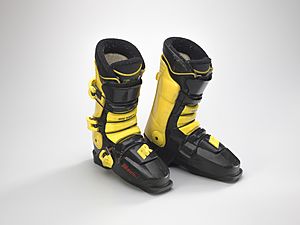 Ski boots worn by Seba Johnson