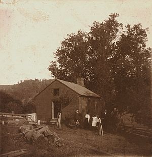 Slave Quarters, William Johnson farm, Tyler Couty, WV, circa 1900