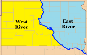 South Dakota East River West River