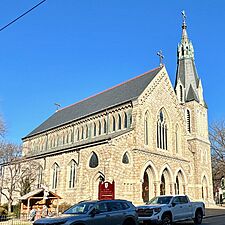 St. John the Evangelist Roman Catholic Church, Lambertville, NJ - side view