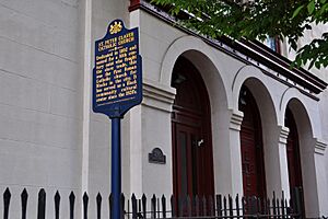 St Peter Claver Catholic Church Historical Marker 1200 Lombard St Philadelphia PA (DSC 3200)