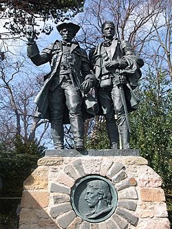Statue of Alan Breck and David Balfour - geograph.org.uk - 929081