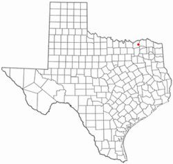 Location of Honey Grove, Texas