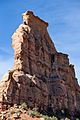 The sandstone cliffs and spires of Colorado National Monument attract hundreds of climbers a year. (b3311955-b2a3-4cd5-ba8b-81d7355987bb)