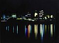 Topeka night skyline