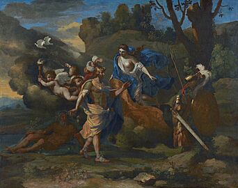 Vénus montrant ses armes à Énée - Nicolas Poussin - Toronto AGO