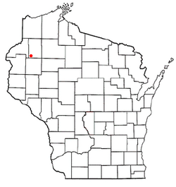 Location of Barronett, Wisconsin