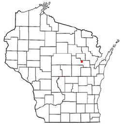 Location of Richmond, Shawano County, Wisconsin