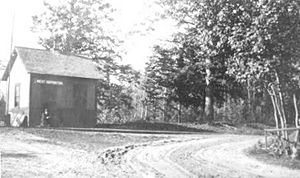 West Hopkinton Railroad Depot circa early 1900s