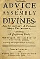 Westminster Confession of Faith title page