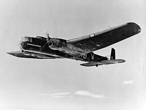 Whitley V 78 Sqn in flight c1940